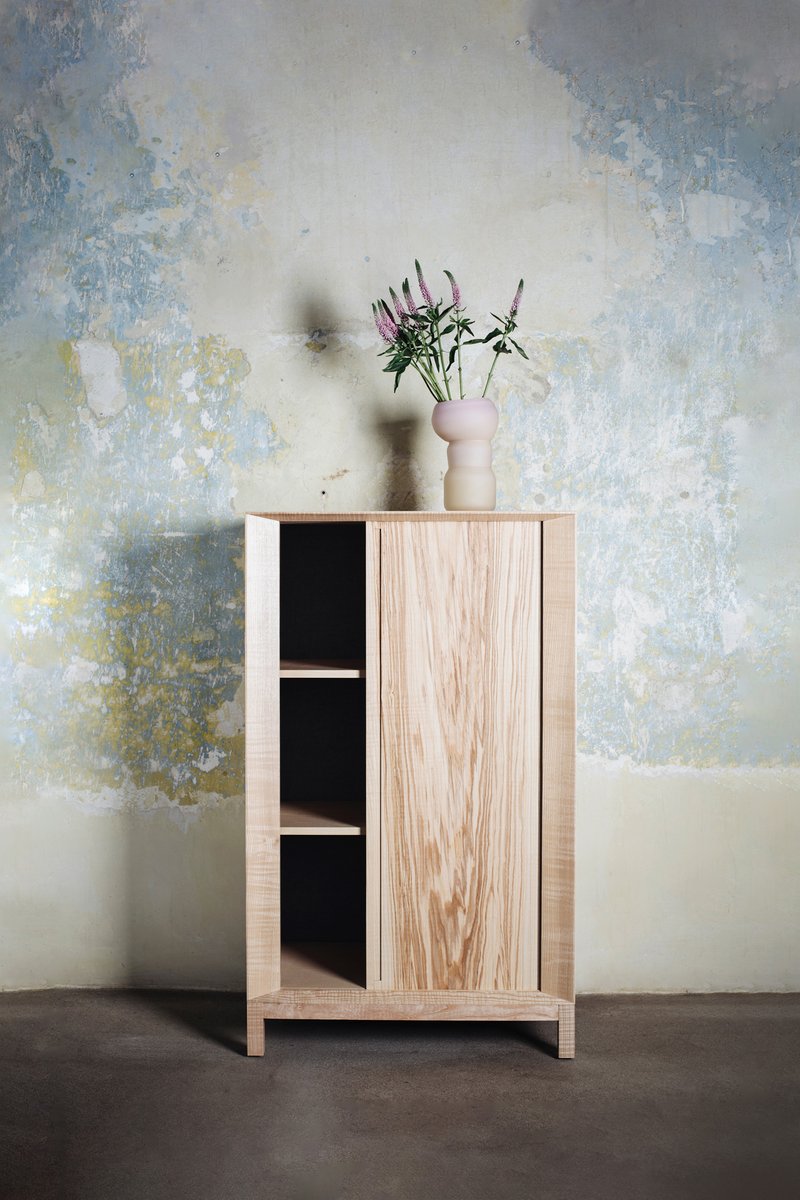 Rolleta Cabinet 100 with Tambour Door by Futuro Studio