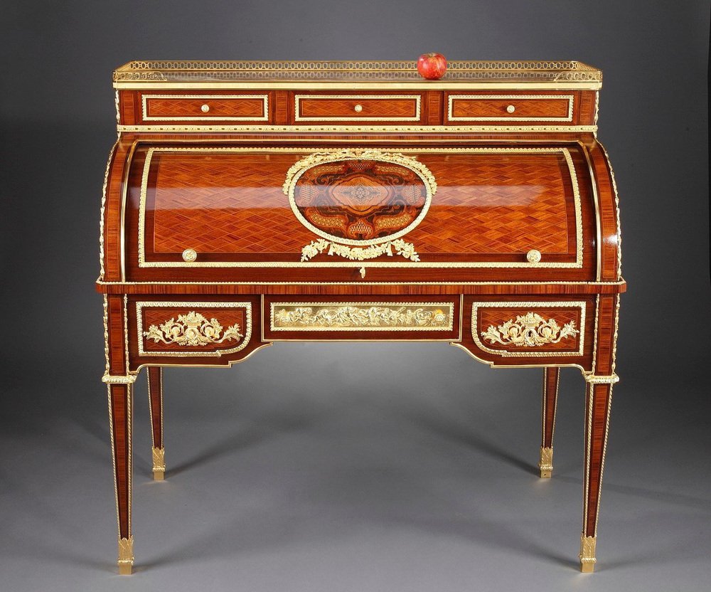 Rolltop Desk After Jean-Henri Riesener Attributed to Maison Beurdeley