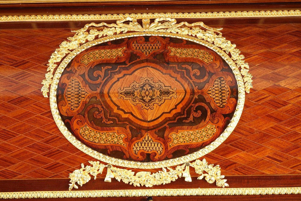 Rolltop Desk After Jean-Henri Riesener Attributed to Maison Beurdeley