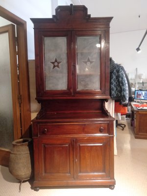 Romagna Showcase in Walnut Stained Fir, 1920s / 30s-ZFY-1193903