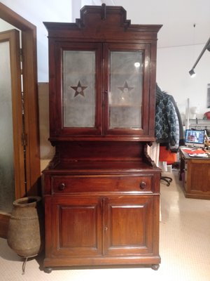 Romagna Showcase in Walnut Stained Fir, 1920s / 30s-ZFY-1193903