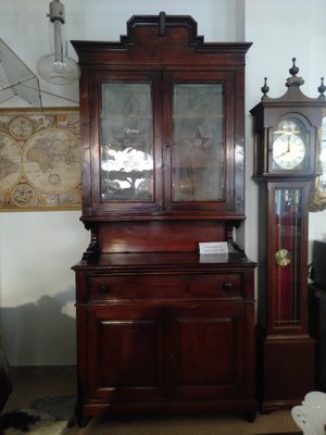 Romagna Showcase in Walnut Stained Fir, 1920s / 30s-ZFY-1193903