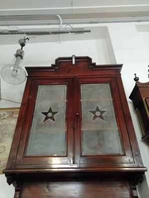 Romagna Showcase in Walnut Stained Fir, 1920s / 30s-ZFY-1193903