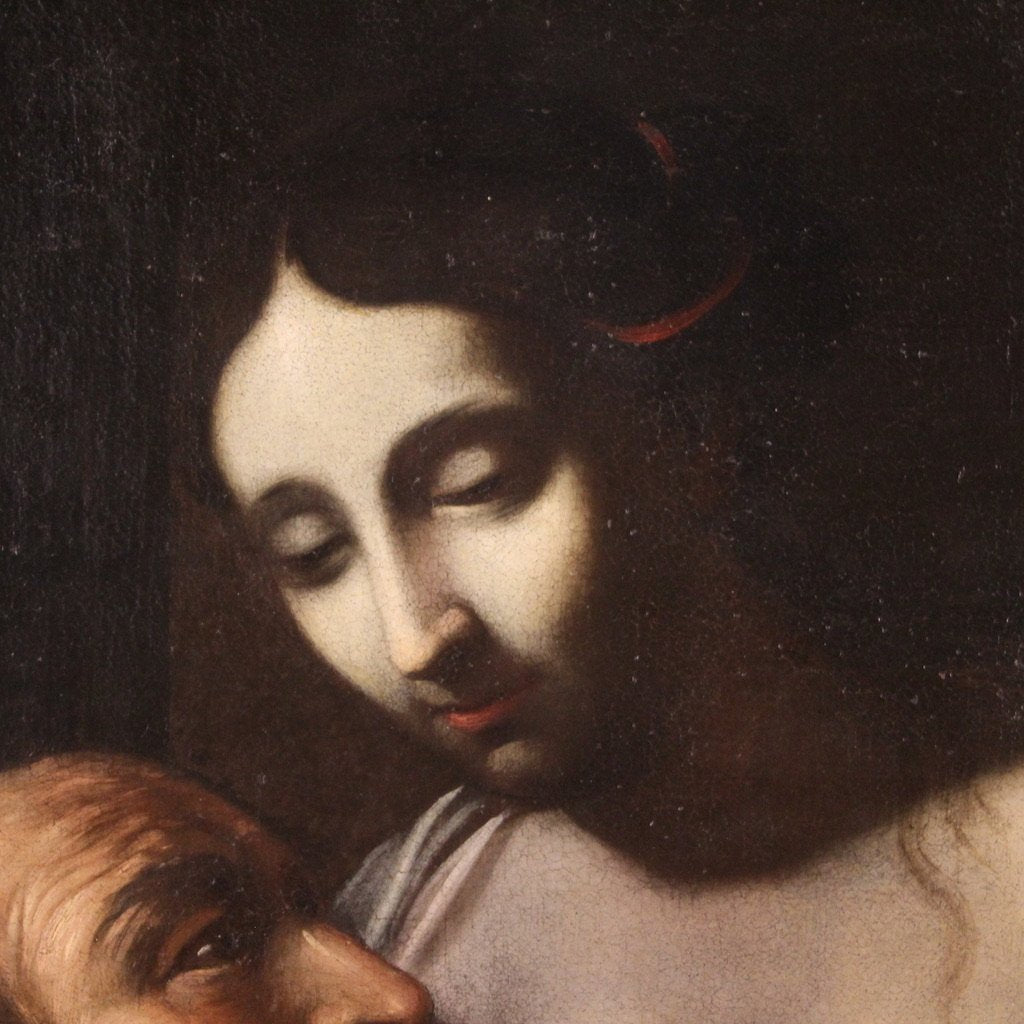 Roman Charity, 1670, Oil on Canvas, Framed