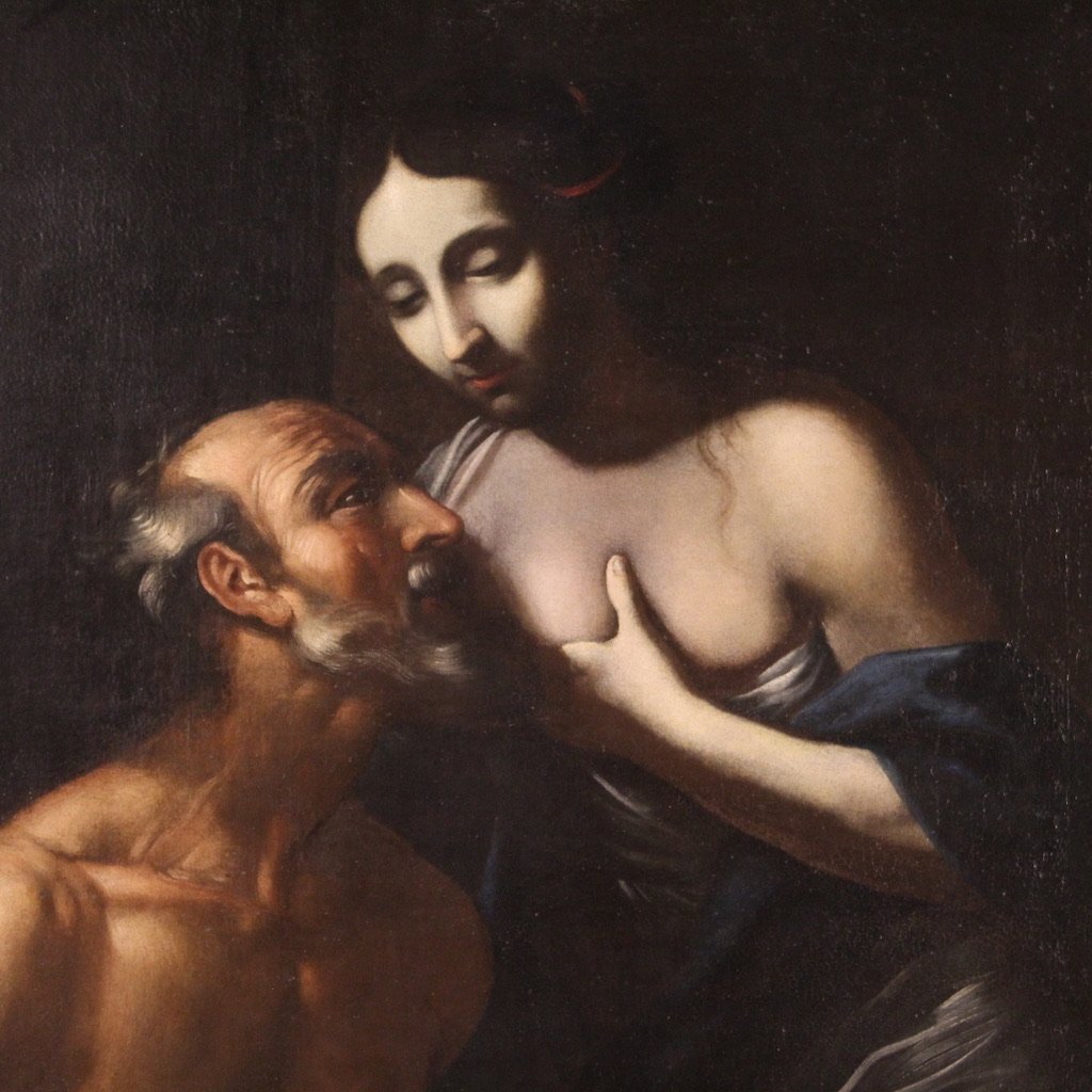 Roman Charity, 1670, Oil on Canvas, Framed