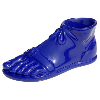 Roman Foot in Blue Pottery by Piero Fornasetti, Italy, 1960s-KGD-1072425