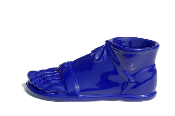 Roman Foot in Blue Pottery by Piero Fornasetti, Italy, 1960s-KGD-1072425