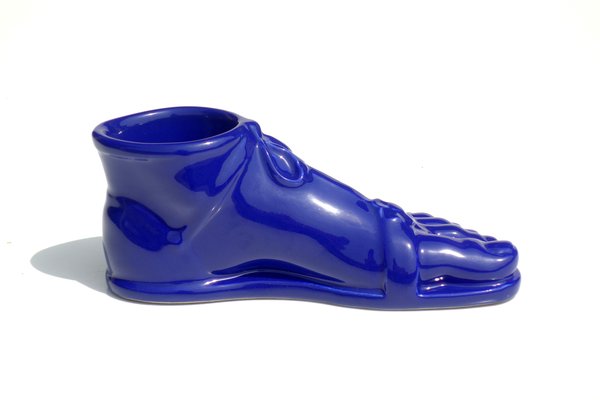 Roman Foot in Blue Pottery by Piero Fornasetti, Italy, 1960s-KGD-1072425