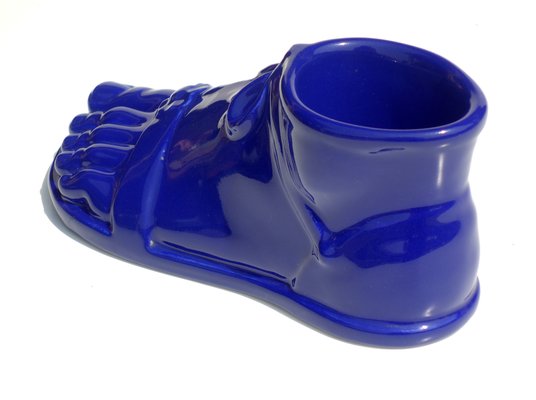 Roman Foot in Blue Pottery by Piero Fornasetti, Italy, 1960s-KGD-1072425