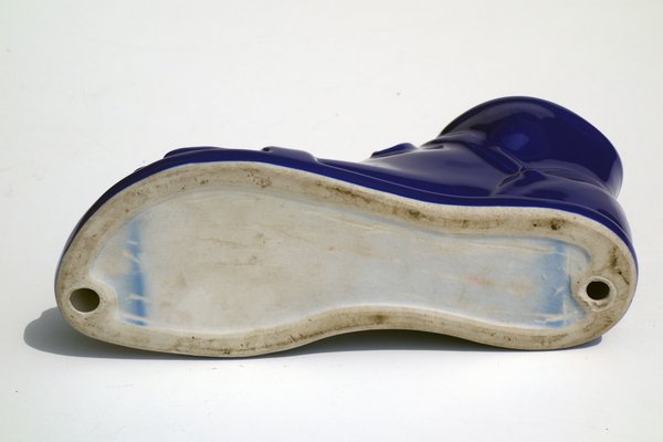 Roman Foot in Blue Pottery by Piero Fornasetti, Italy, 1960s-KGD-1072425