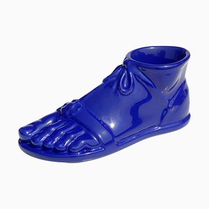 Roman Foot in Blue Pottery by Piero Fornasetti, Italy, 1960s-KGD-1072425