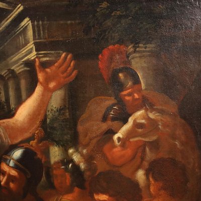 Roman School Artist, The Abduction of the Sabine Women, 1600s, Oil on Canvas-VMM-1736159