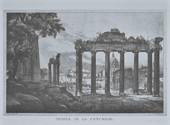 Roman Temples, Print, Early 20th-Century, Set of 6-ZCI-1163530