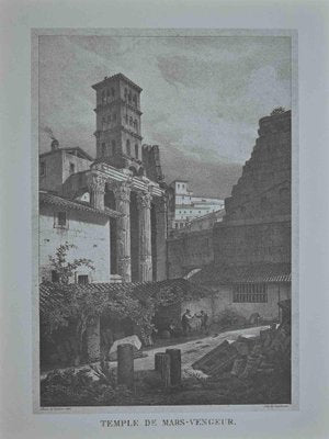 Roman Temples, Print, Early 20th-Century, Set of 6-ZCI-1163530