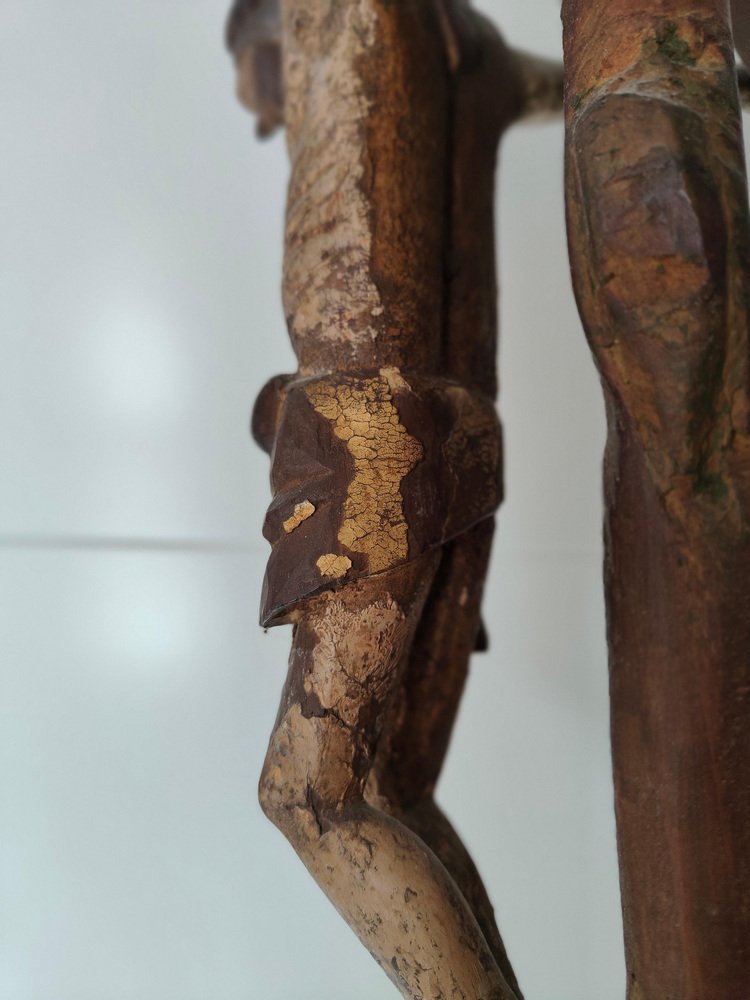 Romanesque Christ, 17th Century, Fruitwood