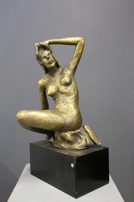 Romeo Biagio, Nude, 1996, Bronze & Wood-RCE-1440650