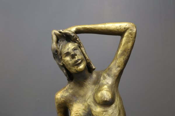 Romeo Biagio, Nude, 1996, Bronze & Wood-RCE-1440650