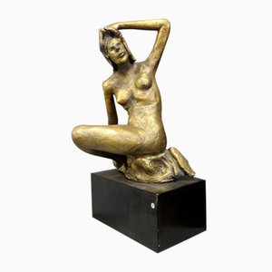 Romeo Biagio, Nude, 1996, Bronze & Wood-RCE-1440650