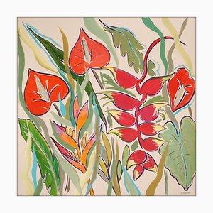 Romina Milano, Squared Tropical Garden, 2023, Acrylic on Paper-RWC-1754125