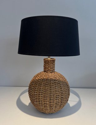 Rope Lamp in the style of Audoux Minet, 1970s-BA-1622471