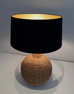 Rope Lamp in the style of Audoux Minet, 1970s-BA-1622471