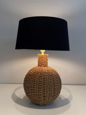 Rope Lamp in the style of Audoux Minet, 1970s-BA-1622471