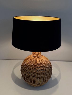 Rope Lamp in the style of Audoux Minet, 1970s-BA-1622471