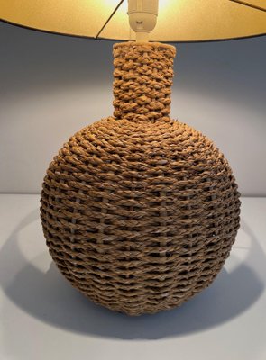 Rope Lamp in the style of Audoux Minet, 1970s-BA-1622471