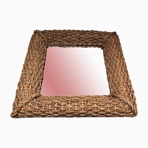 Rope Mirror attributed to Audoux Minet, 1950s-BA-1622468