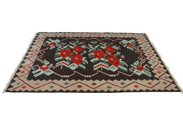 Rosas Kelim Rug in Wool-FYZ-1322509