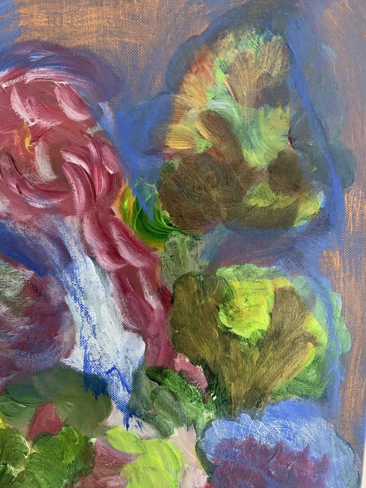 Rosetta Vercellotti, Composizione Floreale, 2019, Acrylic on Canvas