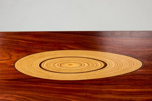 Rosewood and Inlaid Wood Coffee Table by Tapio Wirkkala for Asko-NL-749286