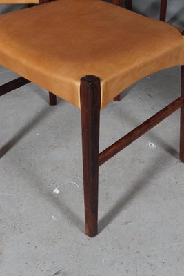 Rosewood and Leather Dining Chair by Johannes Andersen-HJB-964037