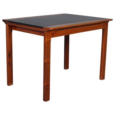 Rosewood and Leather Side Table by Hans Olsen, 1960s-HJB-659175