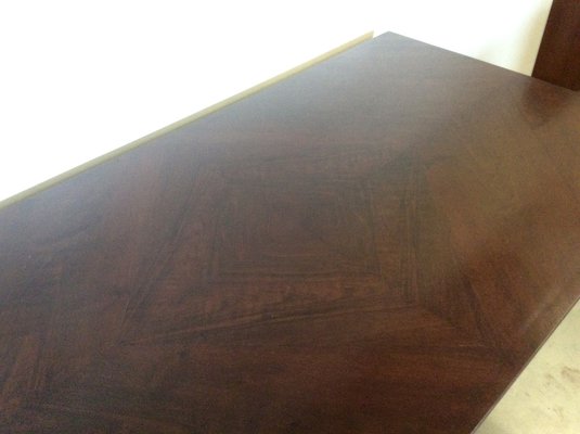 Rosewood and Parchment Dining Table, 1940s-NPC-1703788