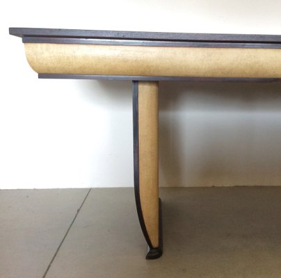 Rosewood and Parchment Dining Table, 1940s-NPC-1703788