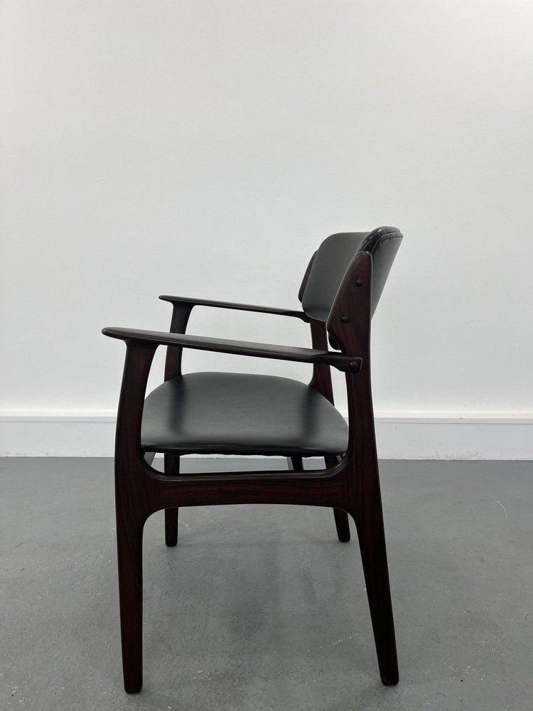 Rosewood Armchair by Erik Buch for O.D. Møbler, 1960s