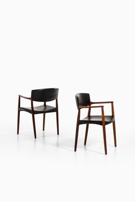 Rosewood Armchairs by Aksel Bender Madsen & Ejner Larsen for Willy Beck, 1952, Set of 2-SC-753381