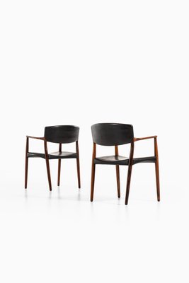 Rosewood Armchairs by Aksel Bender Madsen & Ejner Larsen for Willy Beck, 1952, Set of 2-SC-753381