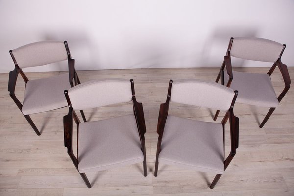 Rosewood Armchairs by Erik Buch for Ørum Møbelfabrik, 1960s, Set of 4-NIT-888516