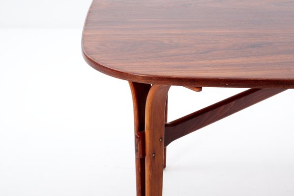 Rosewood & Beech Dining Table, 1960s-HZO-596221