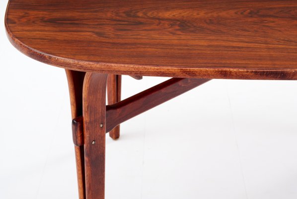 Rosewood & Beech Dining Table, 1960s-HZO-596221