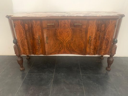 Rosewood & Breccia Medicea Marble Sideboard, 1930s-IJR-870384