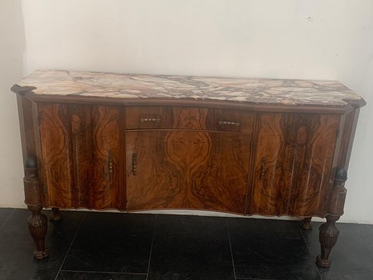 Rosewood & Breccia Medicea Marble Sideboard, 1930s-IJR-870384