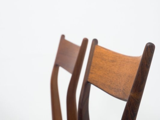 Rosewood by Dining Chairs H.P. Hansen Møbelindustri, Denmark, Set of 8-YS-1015559