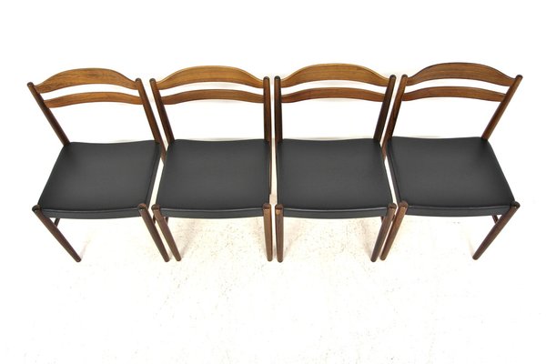 Rosewood Chairs by Albin Johansson & Söner, Sweden, 1960s, Set of 4-GEK-1783641