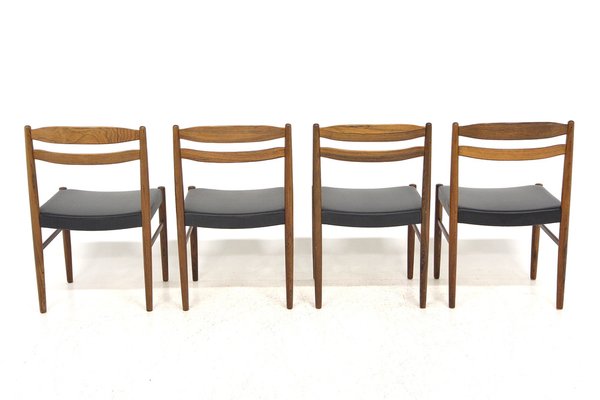 Rosewood Chairs by Albin Johansson & Söner, Sweden, 1960s, Set of 4-GEK-1783641