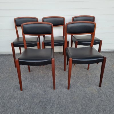 Rosewood Chairs from NF, 1970s, Set of 5-GSF-1066584