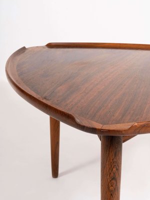 Rosewood Coffee Table by Poul Jensen for Silkeborg, Denmark, 1950s-UQV-1150853