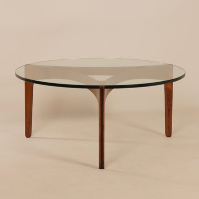 Rosewood Coffee Table by Sven Ellekaer for Christian Linneberg Mobelfabrik, 1960s-ZT-604286